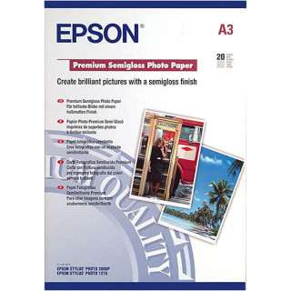 Epson Papier Photo Premium Semi-Glacé A3  20 Feuilles 251g