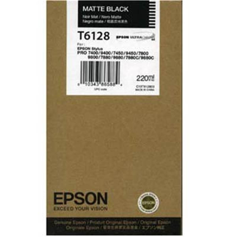 Epson Encre Noir Mat 220ml T6128