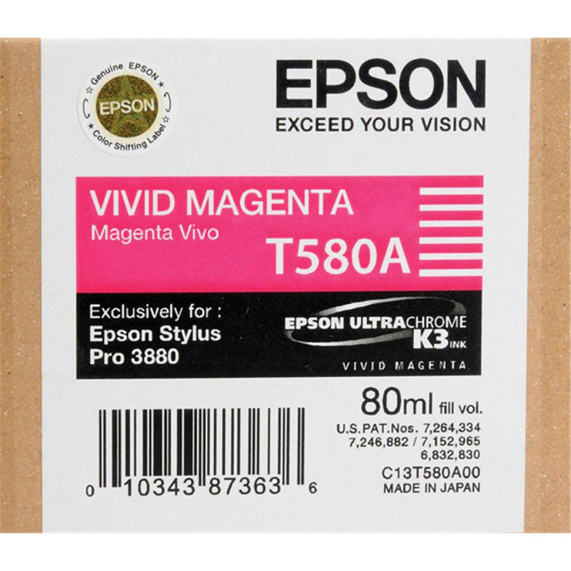 Epson Encre Vivid Magenta T580A (3880)