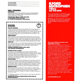Ilford Révélateur Microphen dose pour 1L