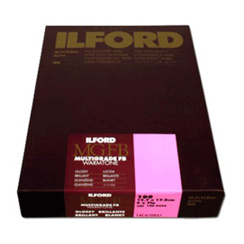 Ilford Papier FB Warmtone brillant 12,7x17,8 CM 100F