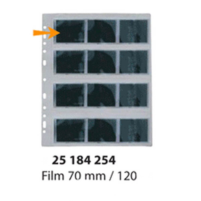 Svar Feuillets Polypro perforés pour négatif 120 (par 25)