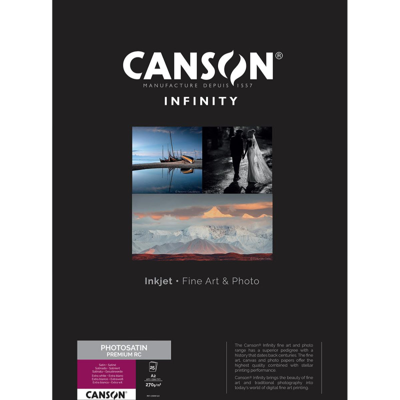 Canson Infinity PhotoSatin Premium RC A2 270g / 25 feuilles