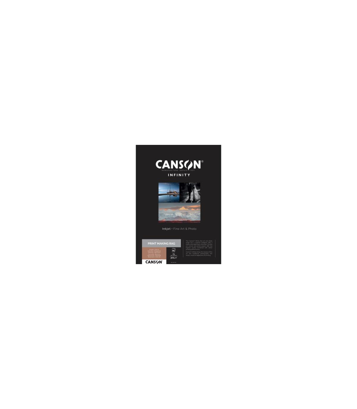 Canson Infinity Printmaking Rag A3 310g / 25 feuilles - Agréé Digigraphie -  Prophot