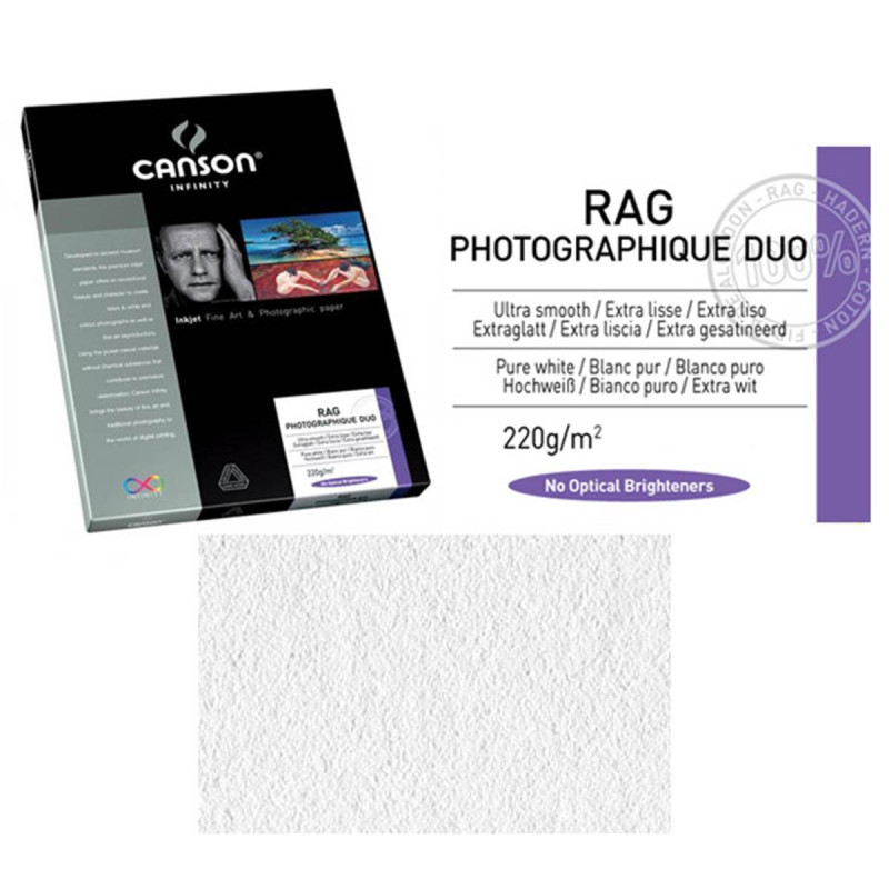 Canson Infinity Rag Photographique Duo A2 220g / 25 feuilles
