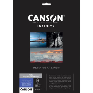 Canson Infinity Rag Photographique A4 210g / 10 feuilles