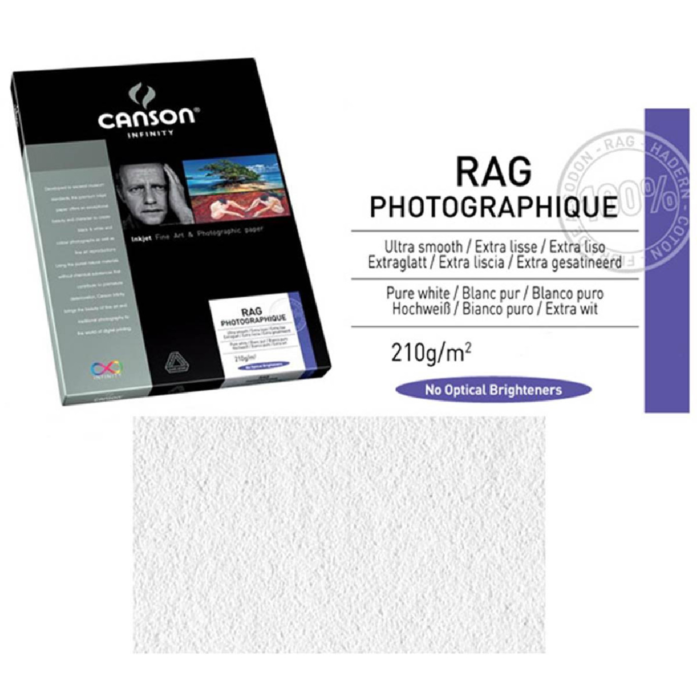 Canson Infinity Rag Photographique 310g, A3 25 feuilles