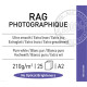 Canson Infinity Rag Photographique A2 210g / 25 feuilles