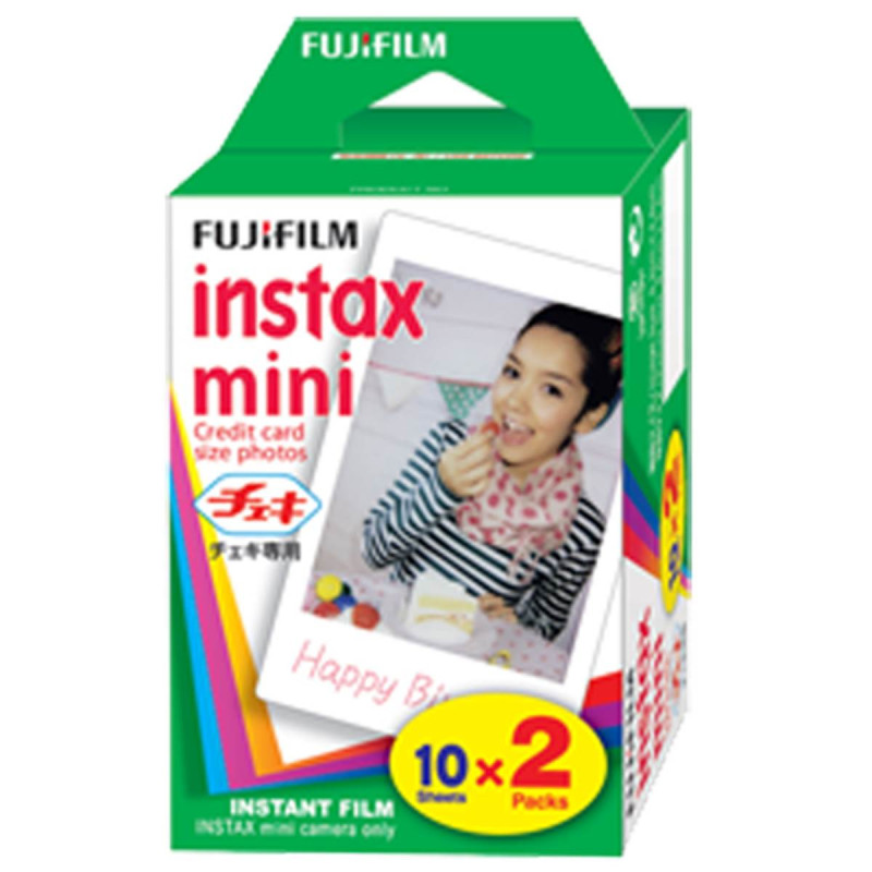 Fujifilm Instax Mini 2x10 vues (bi pack) 5,4 x 8,6 cm