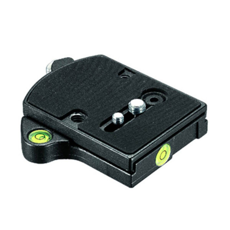 Manfrotto Adaptateur Plateau Rapide RC4 avec 2 niveaux à bulle