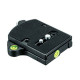 Manfrotto Adaptateur Plateau Rapide RC4 avec 2 niveaux à bulle