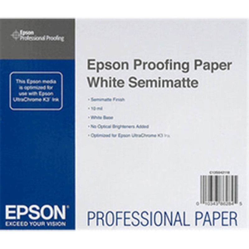 Epson Papier Proofing Blanc Semi-Mat A3+ 100 feuilles 250g