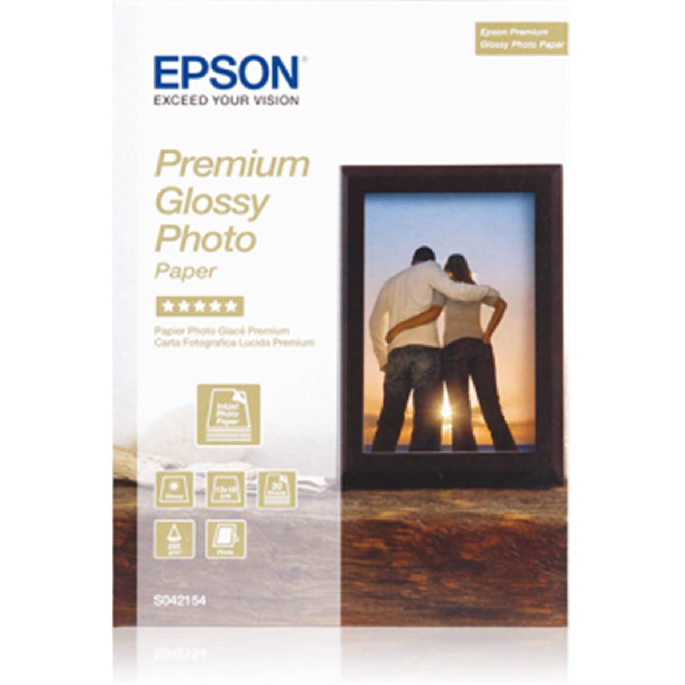 Infolight : Epson S041927 - Papier photo ultra glacé A4 300g/m2 - 15  Feuilles