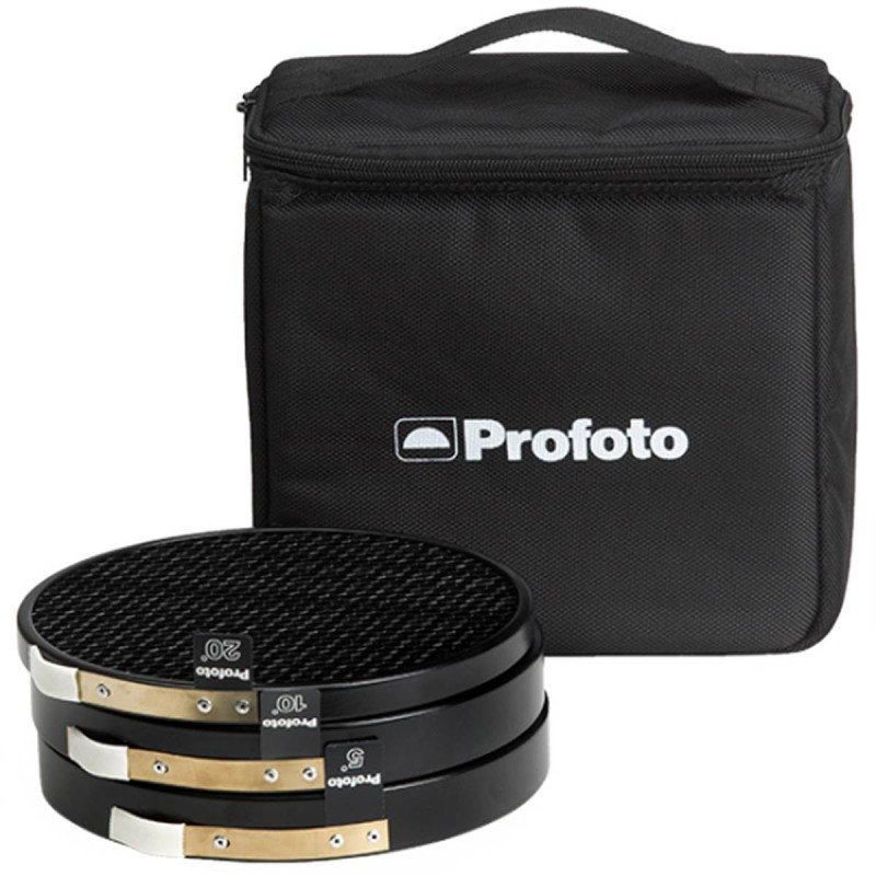 Profoto Kit 180mm 3 Grilles nid d\'abeille (5°,10° et 20°)