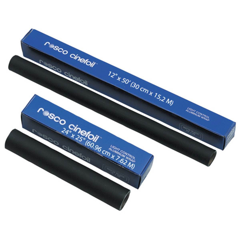 Rosco Rouleau Cinefoil Black 30 cm x 15M