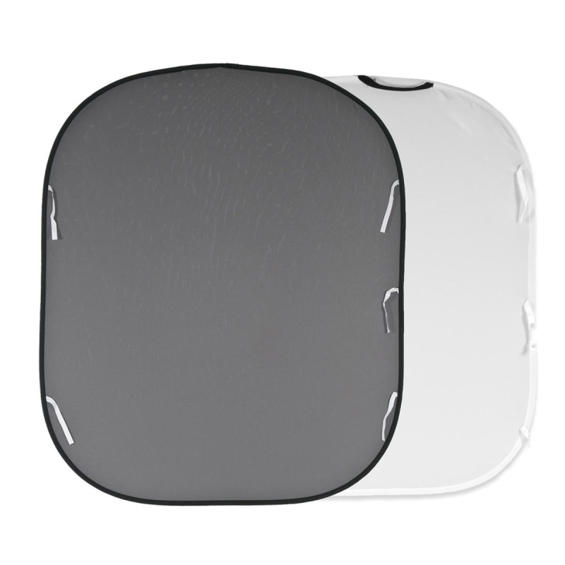 Manfrotto Fond pliable 1.5M x 1.8M Blanc / Gris Moyen