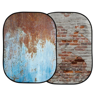 Manfrotto Fond pliable 1.5M x 2.1M  Urban Rusty Metal / Plaster Wall