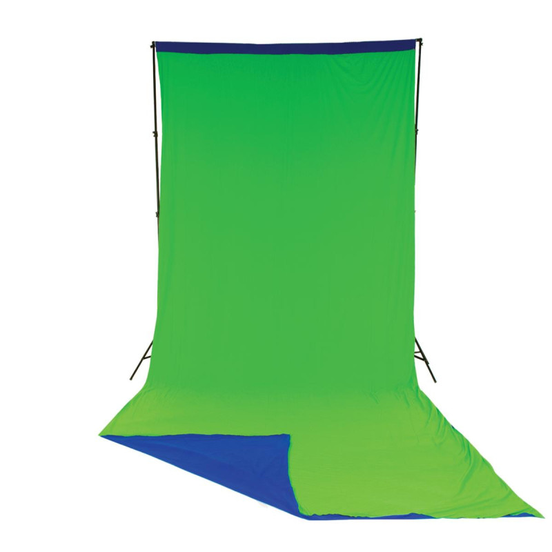 Manfrotto Fond Drapé 3 x 7 m Chromakey Bleu/Vert