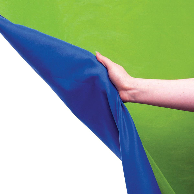 Manfrotto Fond Drapé 3 x 7 m Chromakey Bleu/Vert