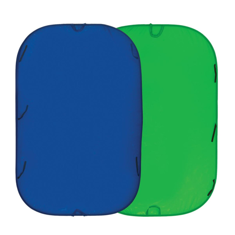 Manfrotto Fond pliable 1.8 x 2.1 m Bleu/Vert Chromakey