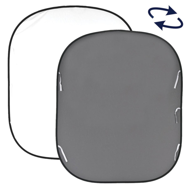 Manfrotto Fond pliable 1.8 x 2.15 m Blanc / Gris moyen