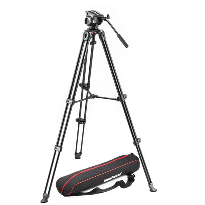 Manfrotto Kit Trépied MVT502AM+ Rotule vidéo MVH500A + sac