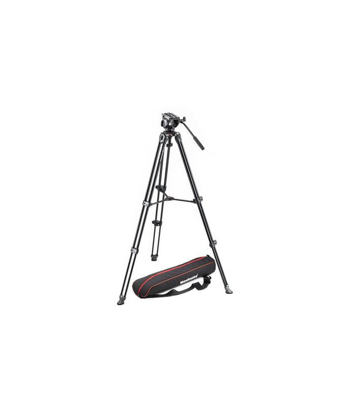 Manfrotto Kit Trépied MVT502AM+ Rotule vidéo MVH500A + sac