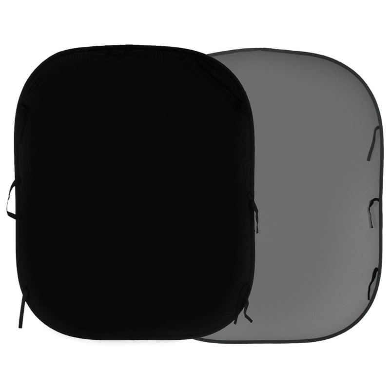 Manfrotto Fond pliable 1.5 x 1.8 m Noir / Gris Moyen