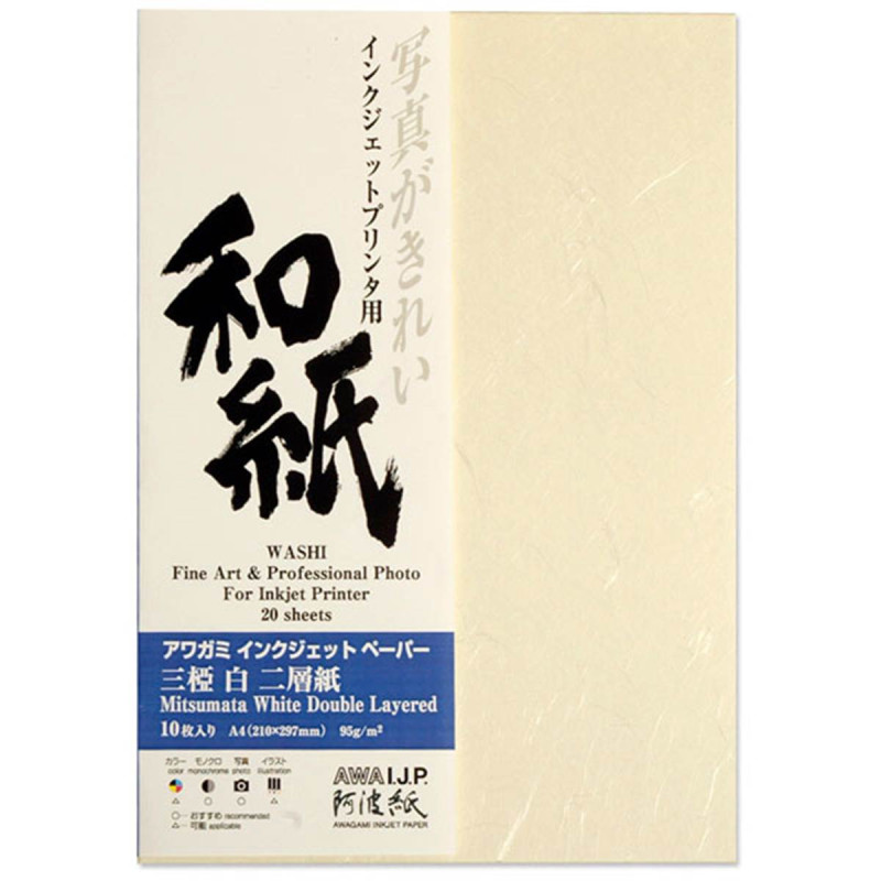 Awagami Papier Mitsumata Double Couche 95g A4 20F