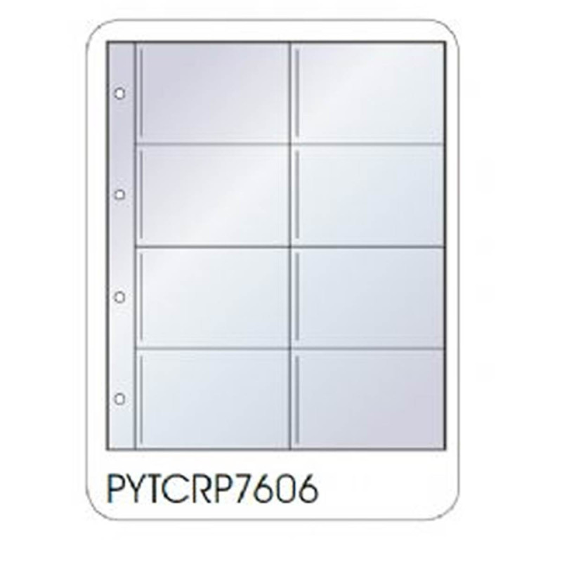 Stouls Feuillets Polyester perforés pour 7x11 (par 50)