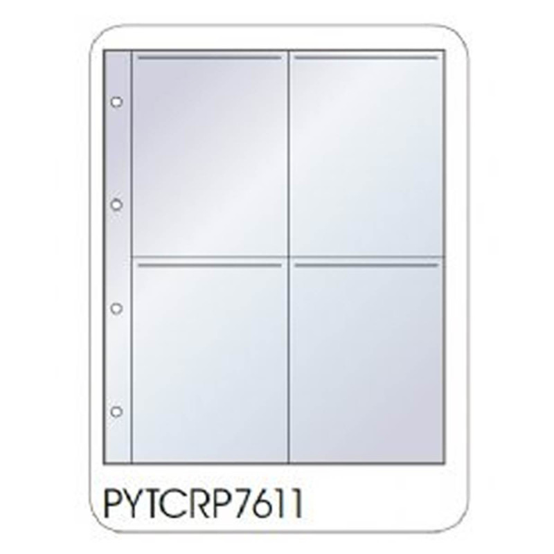 Stouls Feuillets Polyester perforés pour 10x15 (par 50)