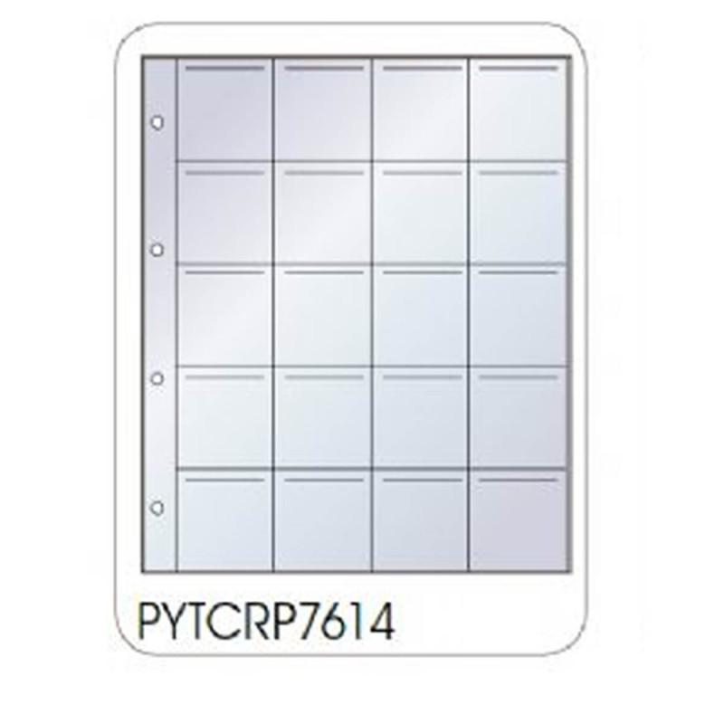 Stouls Feuillets Polyester perforés pour 5x5 (par 50)