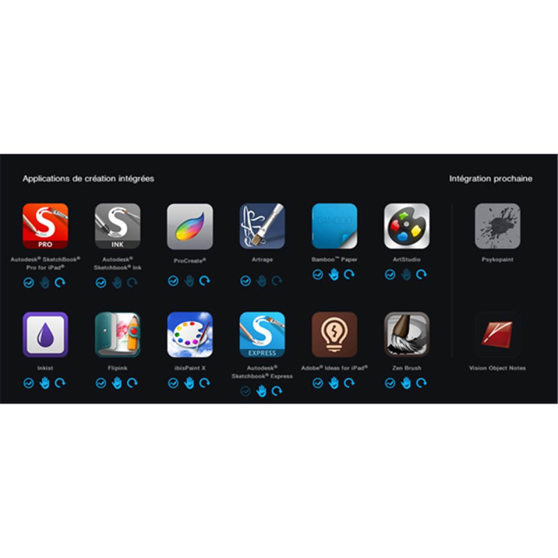 Wacom Stylet Intuos Creative Bleu