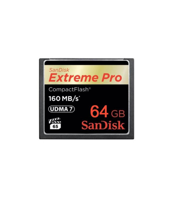 Sandisk carte Compact Flash Extreme Pro (160MO/S) 64GO