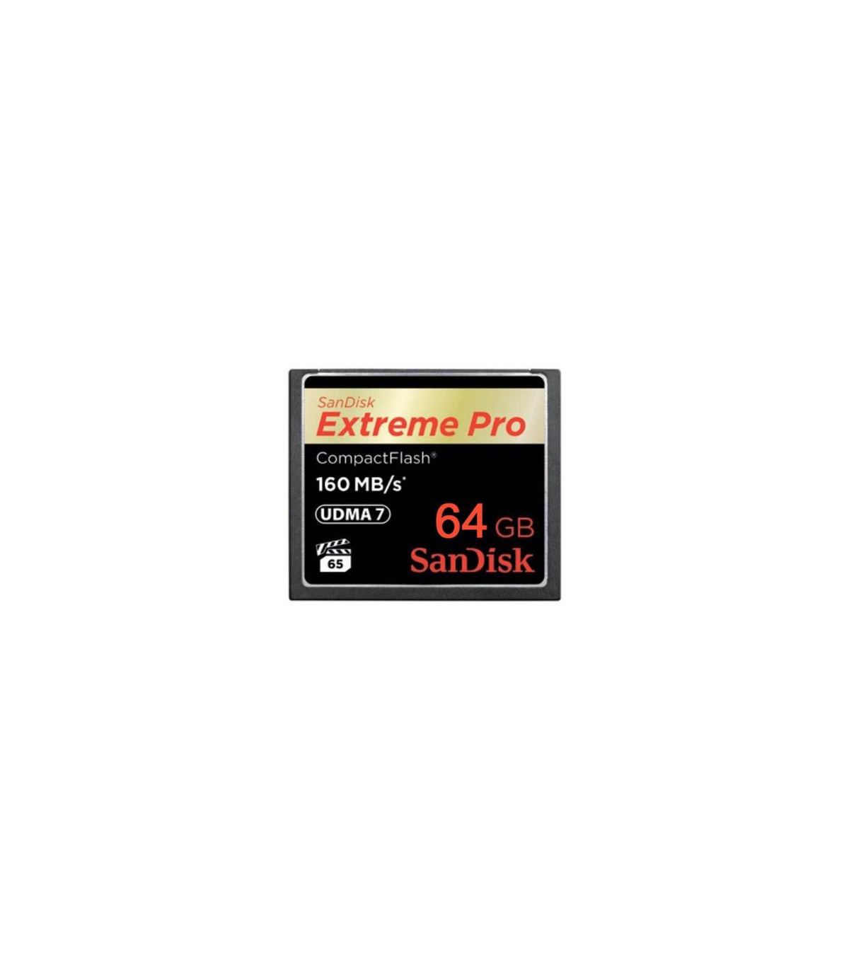 Sandisk carte Compact Flash Extreme Pro (160MB/s) 64GO - Prophot