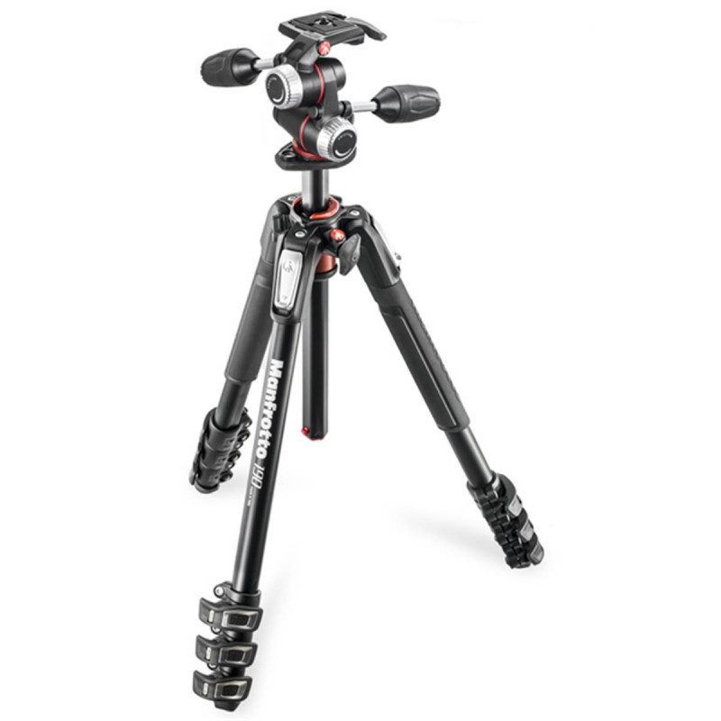 Manfrotto Kit Trépied 190XPRO4 + Rotule MHXPRO-3W