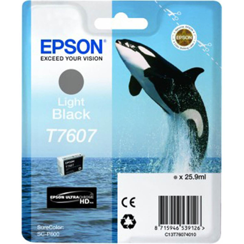Epson Encre Gris T7607 Ultrachrome HD pour SC-P600