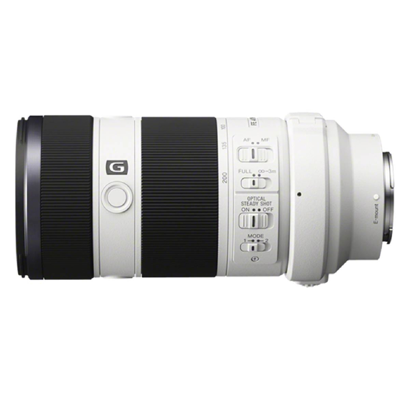 Sony Objectif SteadyShot FE 70-200mm f/4 G OSS Blanc - Prophot