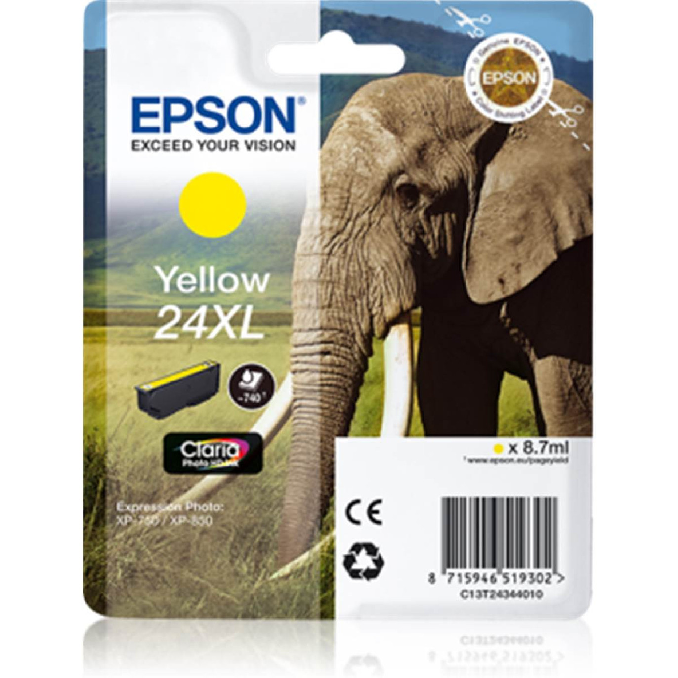 Epson Encre Eléphant Claria Photo HD Jaune XL - Prophot