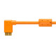 Tethertools Cable USB 3 / Micro-B coudé (4,6m) Orange