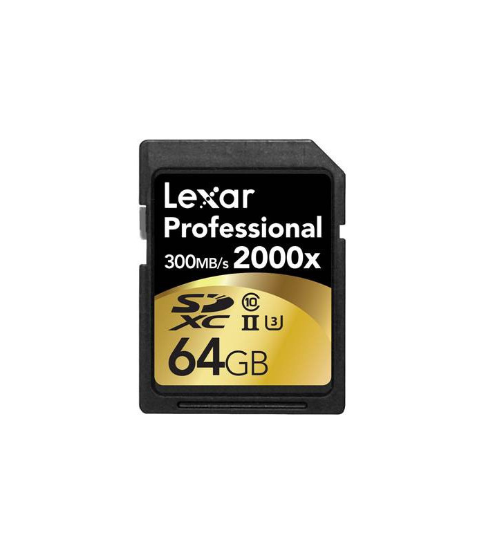 Lexar Carte mémoire SDXC Pro UHS-II 2000x 64GO