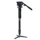 Benro Kit Monopode Vidéo Twist 4 sections Alu Tête S6