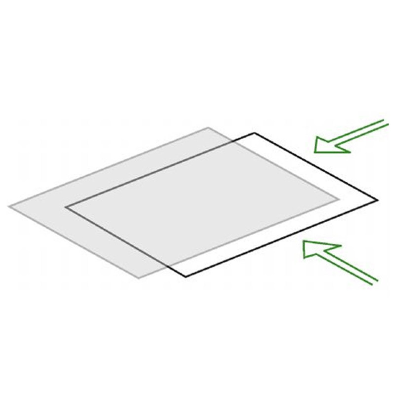 Serc Pochettes Polyester / ouverture 2 côtés 21x30 25P