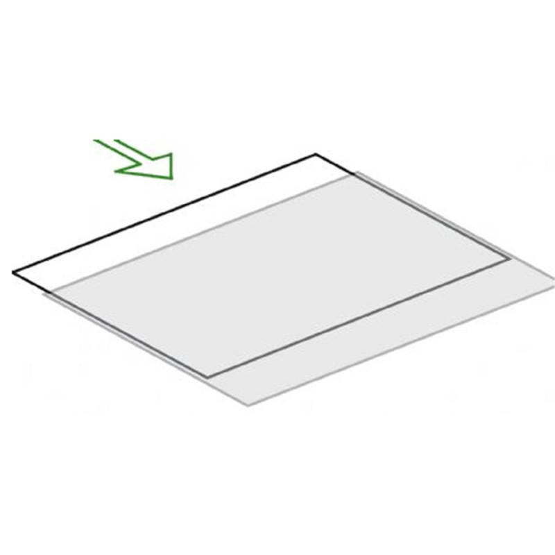 Serc Pochettes Polyester / ouverture grand côté 21x30 25P