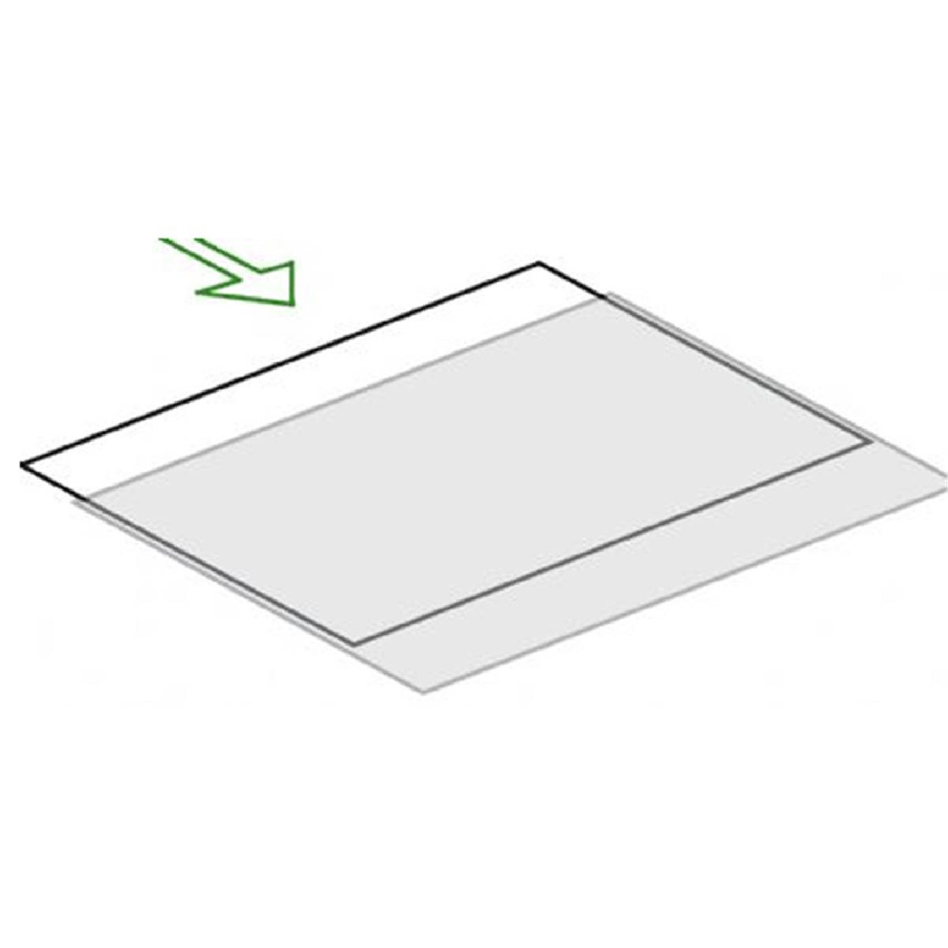 OFFICER PRODUCTS – Lot De 100 Pochettes Plastique A4 40 Microns – Ouverture Haut, Perforées, Antireflet