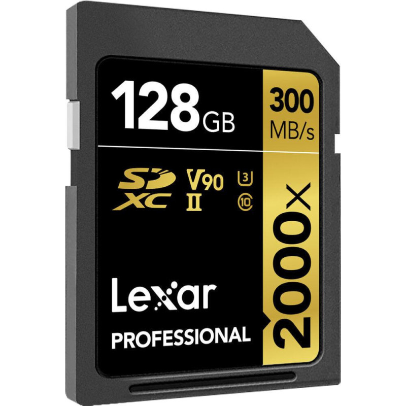 Lexar Carte mémoire SDXC Pro UHS-II 2000x 128GO