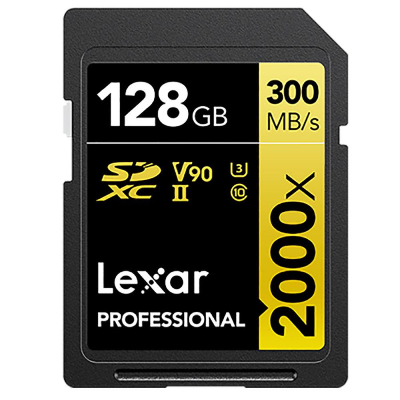 Lexar Carte mémoire SDXC Pro UHS-II 2000x 128GO