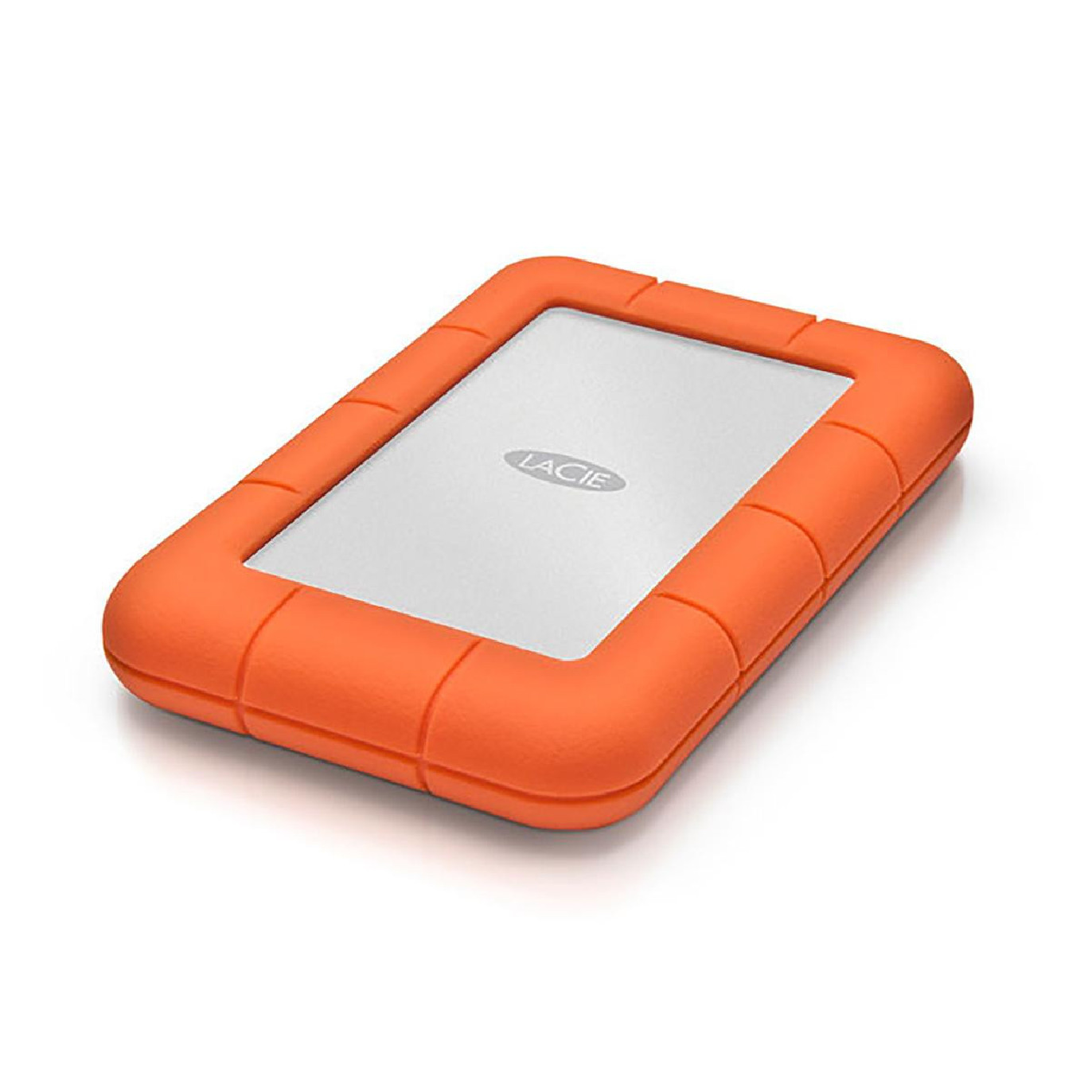 LaCie Rugged USB-C disque dur externe 2 To Orange, Argent sur