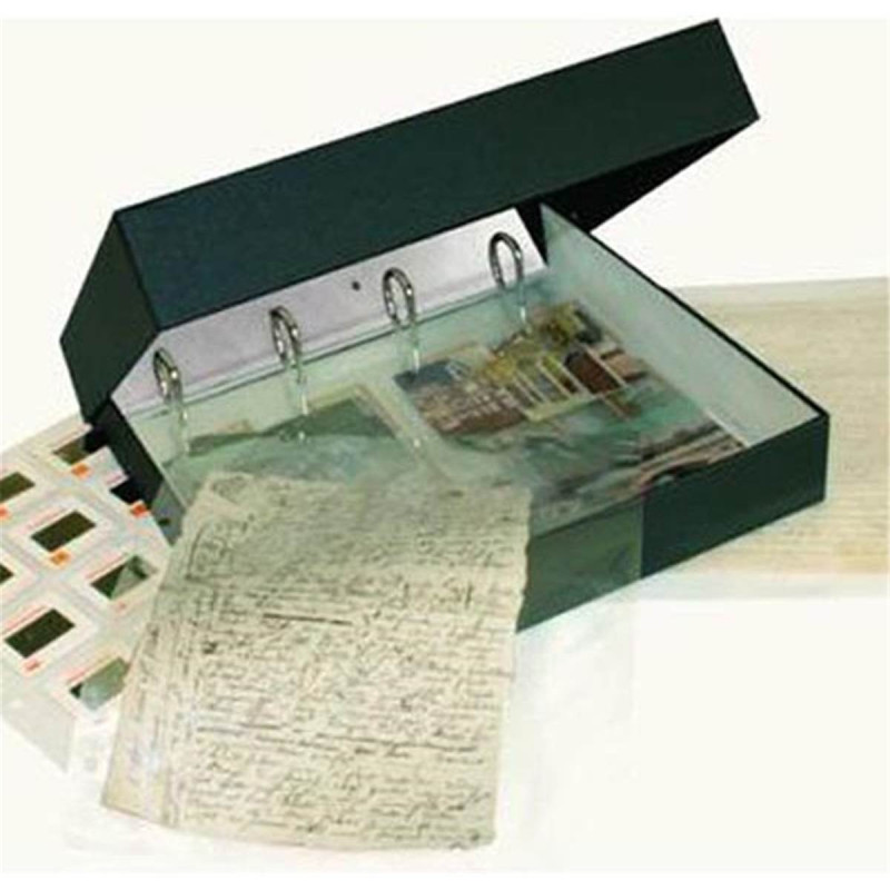 Atlantis Boîte anneaux Lilliput type Muséum  noire sans acide