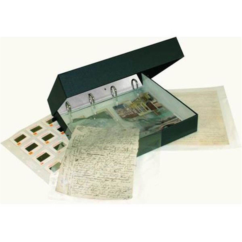 Atlantis Boîte anneaux Lilliput type Muséum  noire sans acide